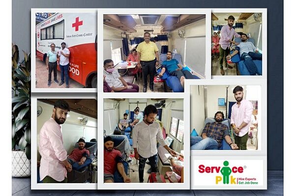 ServicePik announced free complimentary services of B2B segment at its blood donation camp