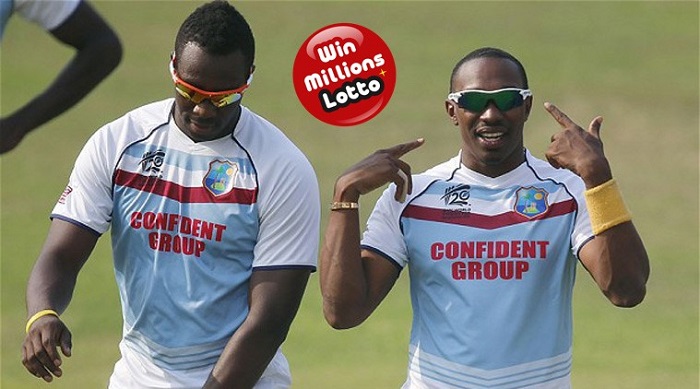  West Indian legends Dwayne Bravo and Andre Russell give Indian charities a helping hand by partnering with Win Millions Lotto