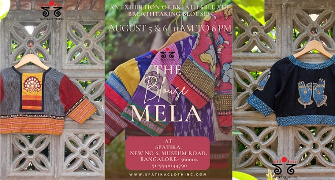  Spatika Clothing, A sustainable clothing label Announces “The Blouse Mela” at its Bengaluru store on August 5th and August 6th 2023!!