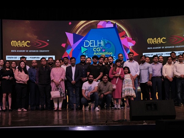  MAAC students celebrate excellence in Animation & VFX at 11th DELHI CG ANIMATION AWARDS