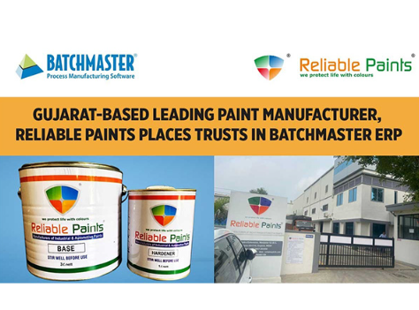  Reliable Paints Chooses BatchMaster ERP for Enhanced Business Efficiency